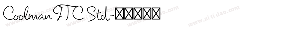 Coolman ITC Std字体转换